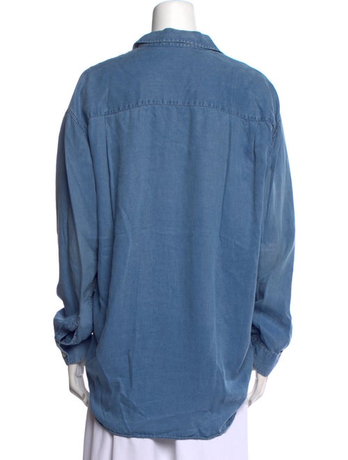 Acne Studios Bela Den Long Sleeve Button-Up Top