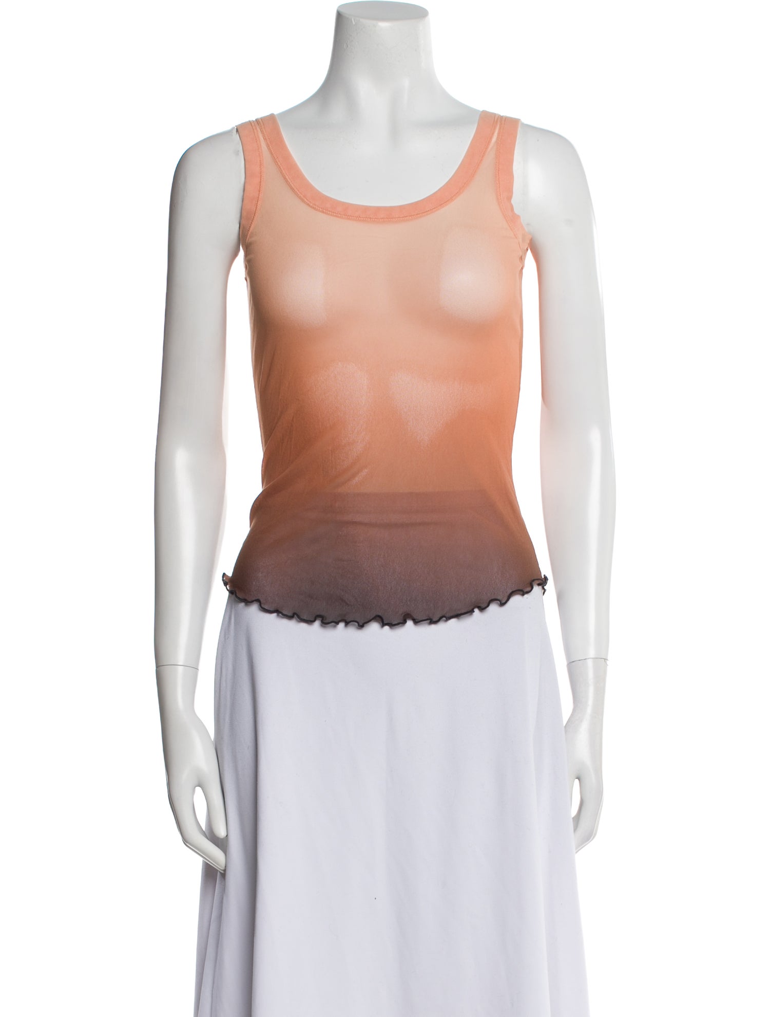 Acne Studios Nylon Scoop Neck Top w/ Tags