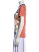 Acne Studios Floral Print Crew Neck T-Shirt