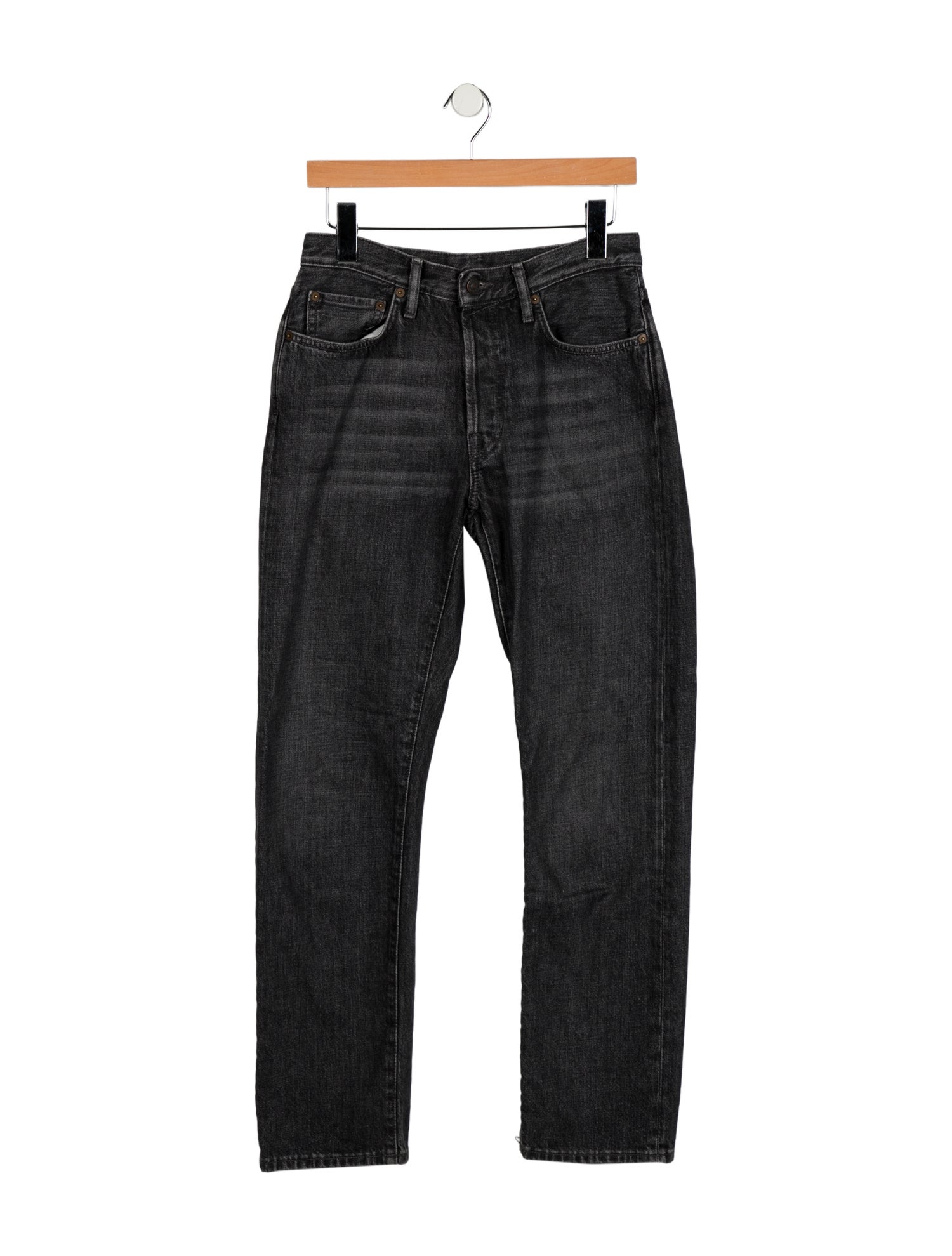 Acne Studios High-Rise Straight Leg Jeans