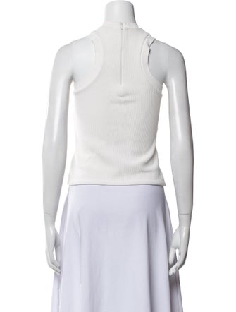 Acne Studios Nylon Mock Neck Crop Top