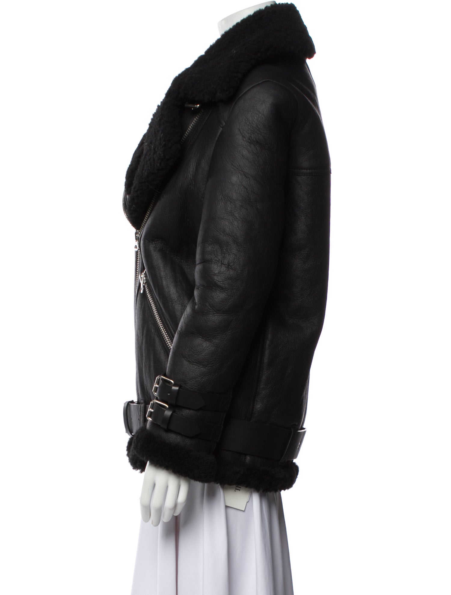 Acne Studios Lamb Leather Faux Fur Jacket