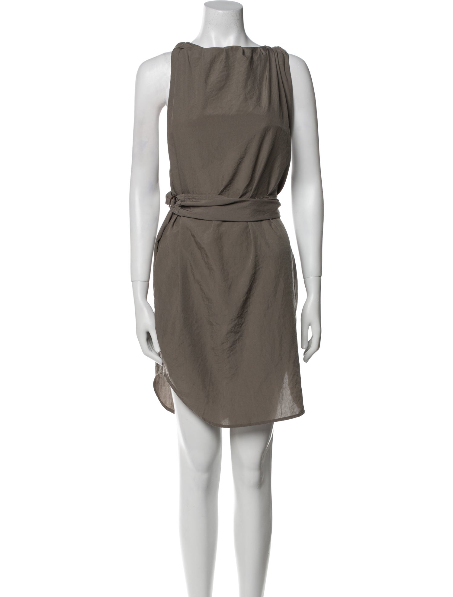 Acne Studios Bateau Neckline Mini Dress