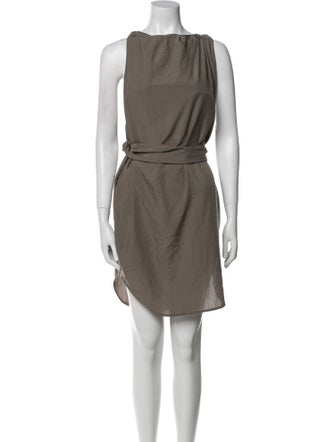 Acne Studios Bateau Neckline Mini Dress