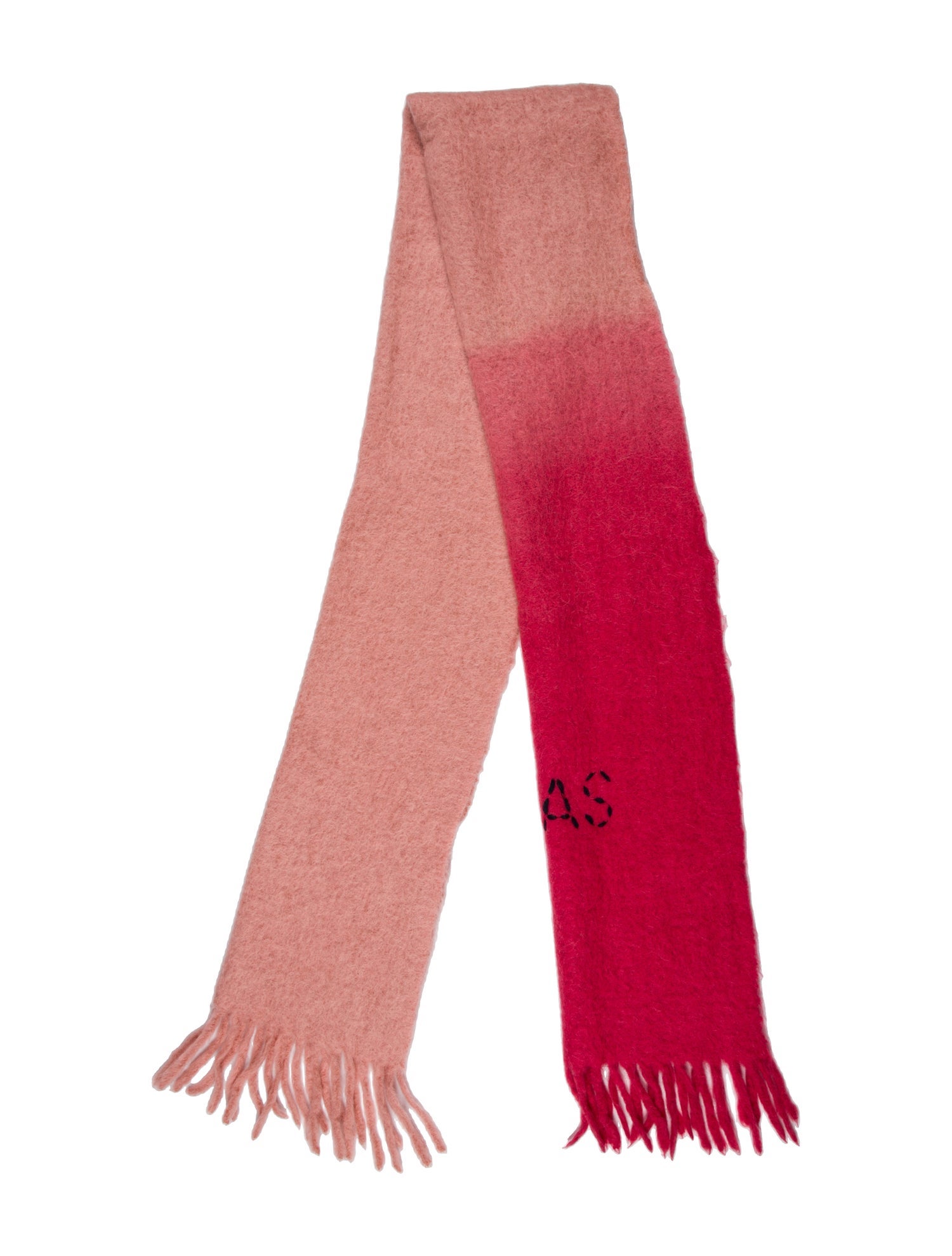 Acne Studios Wool Colorblock Pattern Scarf