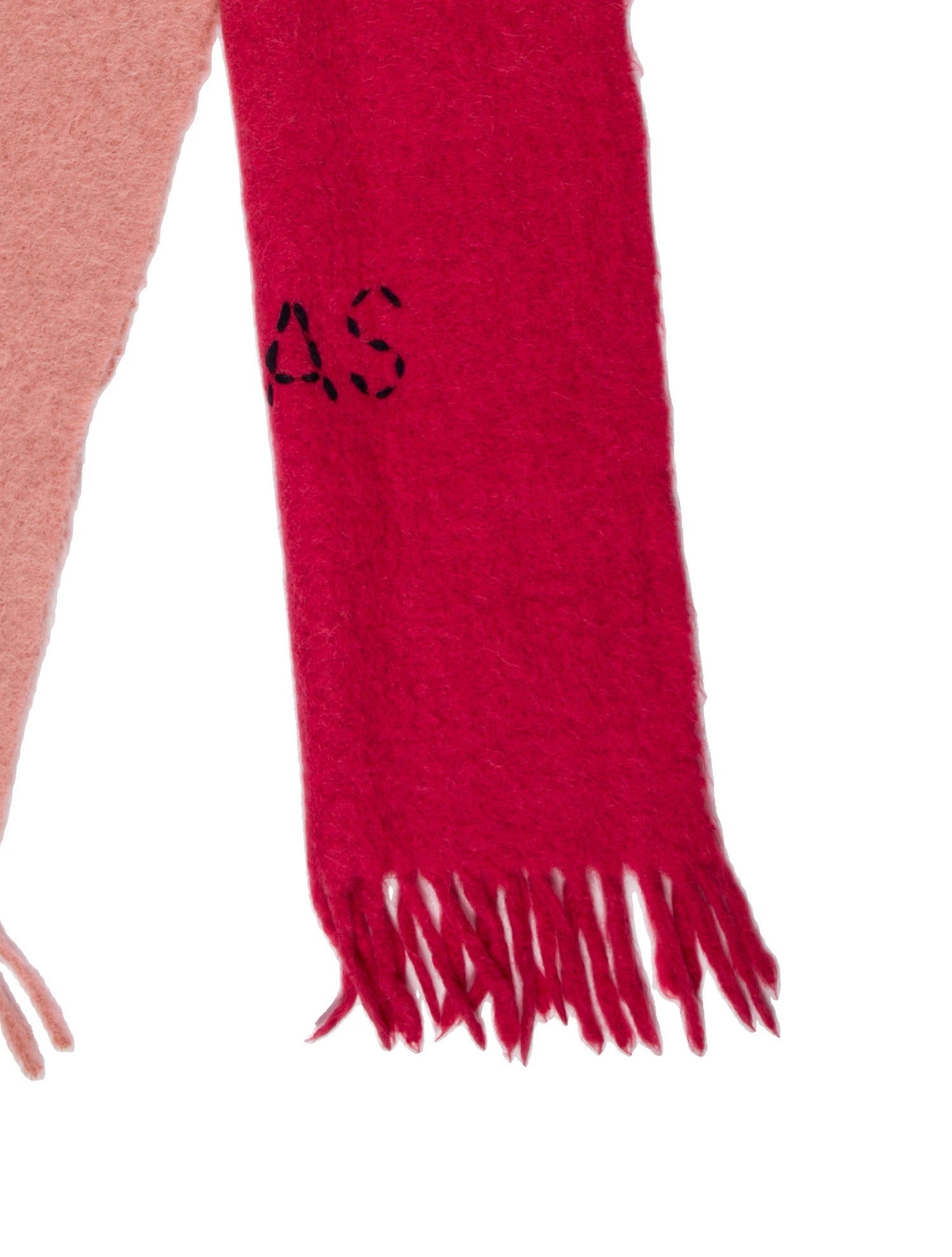 Acne Studios Wool Colorblock Pattern Scarf