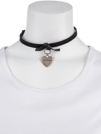 Acne Studios Musubi Charm Choker Necklace
