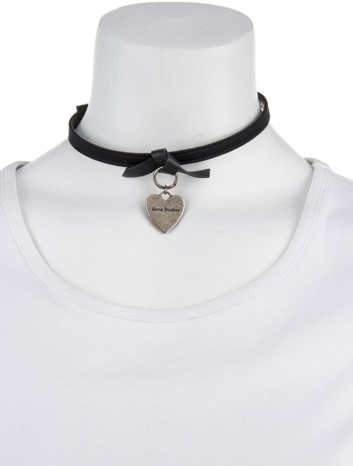 Acne Studios Musubi Charm Choker Necklace