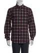Acne Studios Plaid Print Long Sleeve Shirt