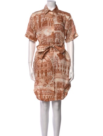 Acne Studios Linen Knee-Length Dress