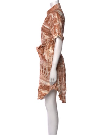 Acne Studios Linen Knee-Length Dress