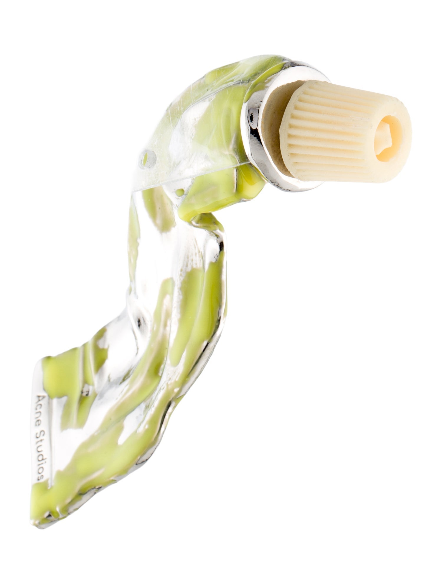 Acne Studios Enamel Paint Tube Single Stud Drop Earring