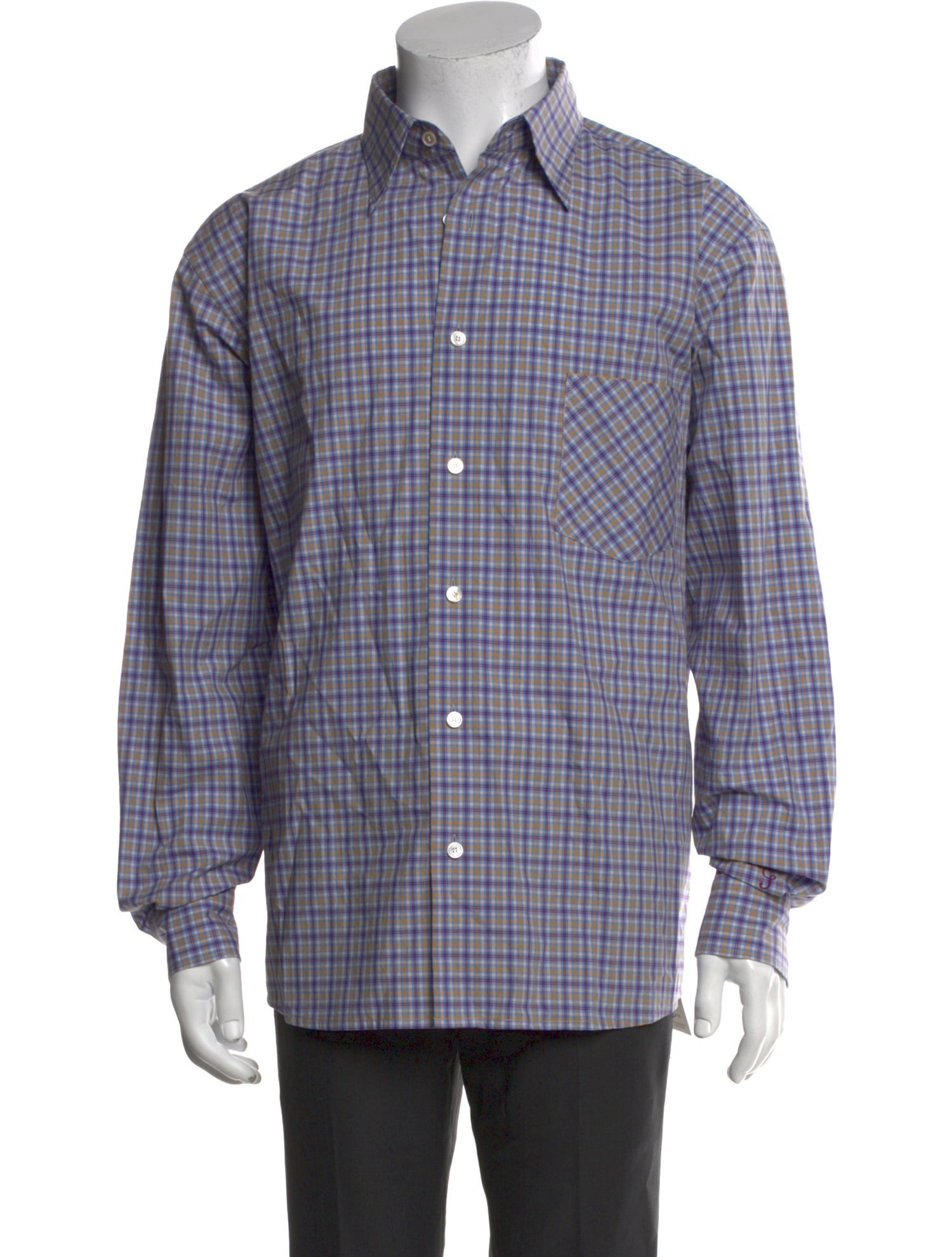 Acne Studios Plaid Print Long Sleeve Shirt w/ Tags