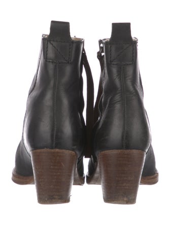 Acne Studios Leather Colorblock Pattern Boots