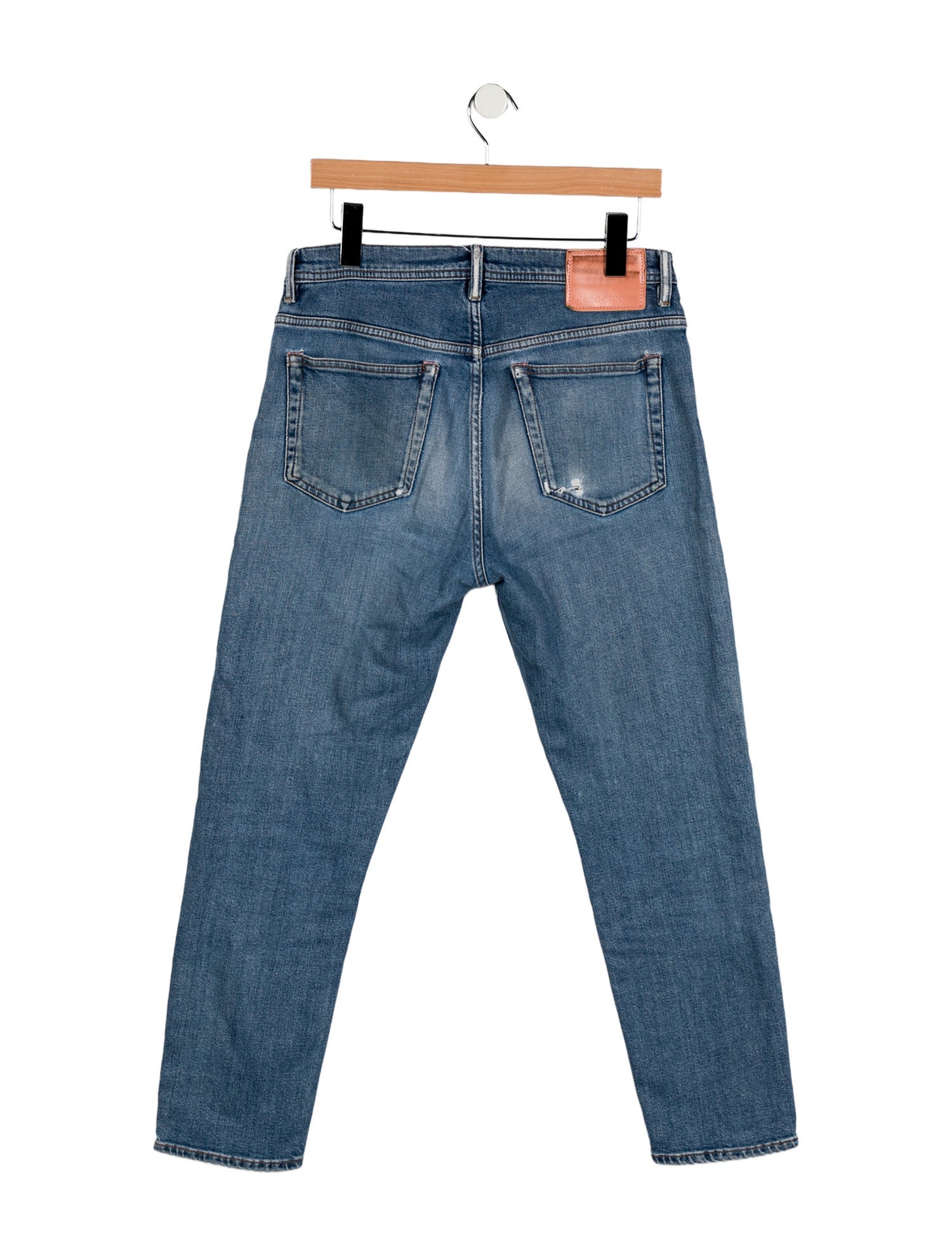 Acne Studios Mid-Rise Straight Leg Jeans