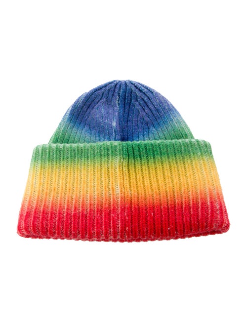Acne Studios Wool Knitted Pattern Print Beanie
