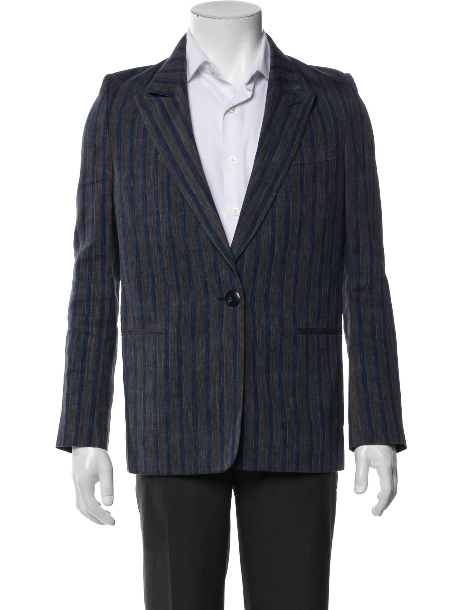 Acne Studios Striped Linen Blazer