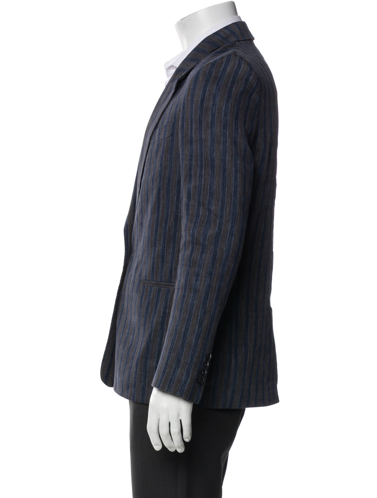 Acne Studios Striped Linen Blazer