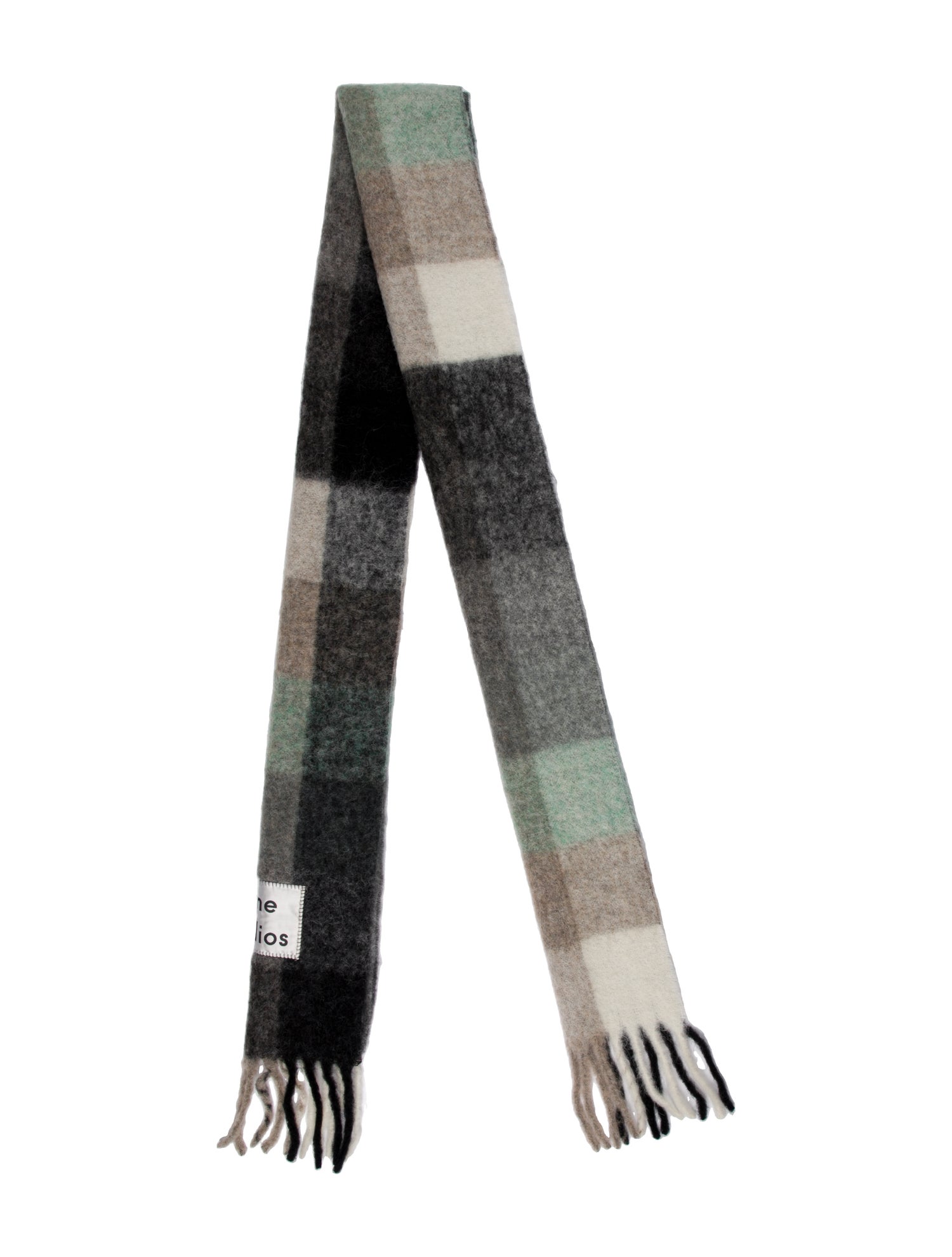 Acne Studios Colorblock Pattern Scarf