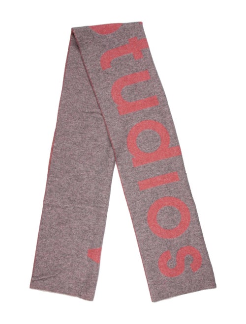 Acne Studios Wool Graphic Print Shawl