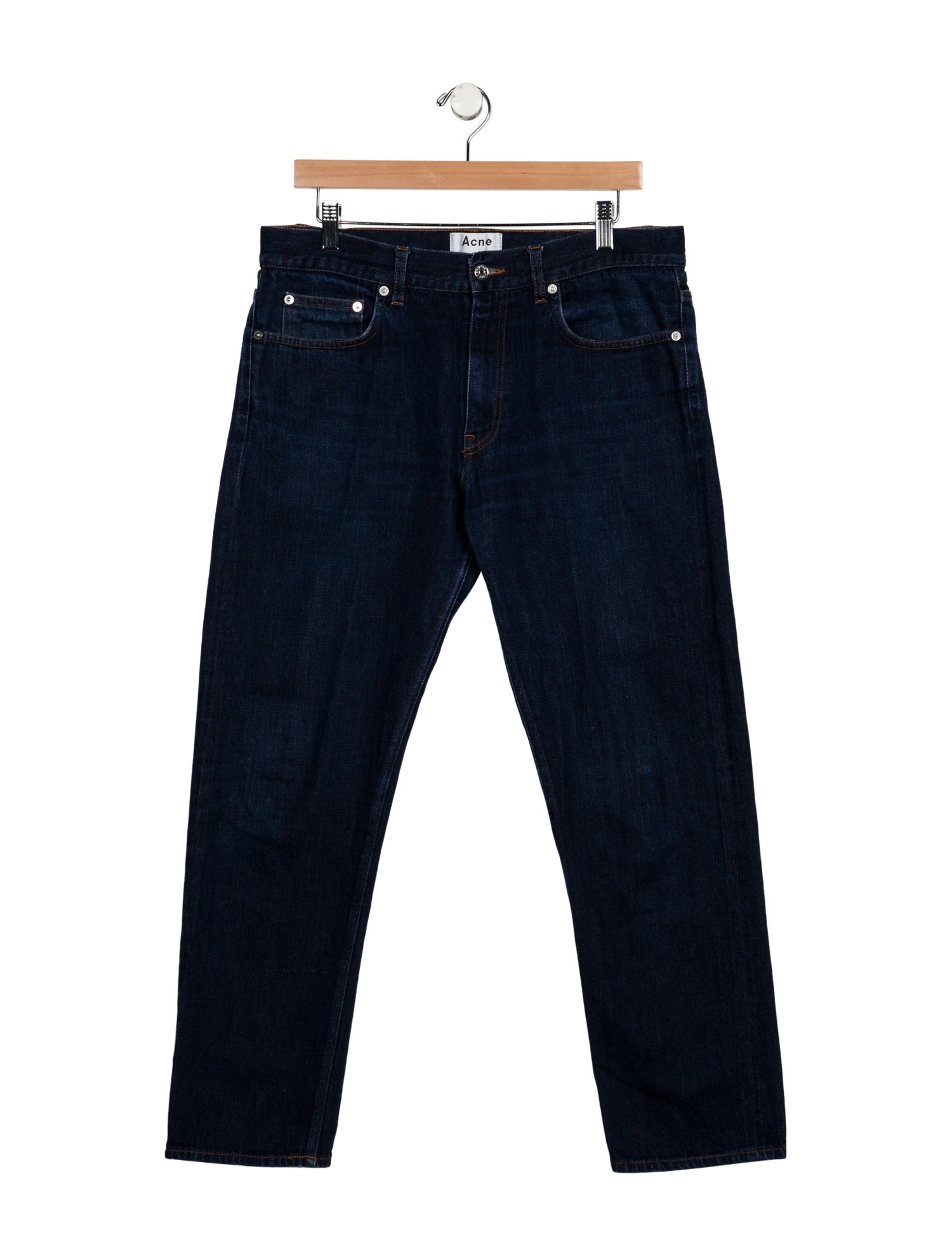 Acne Studios Mid-Rise Straight Leg Jeans