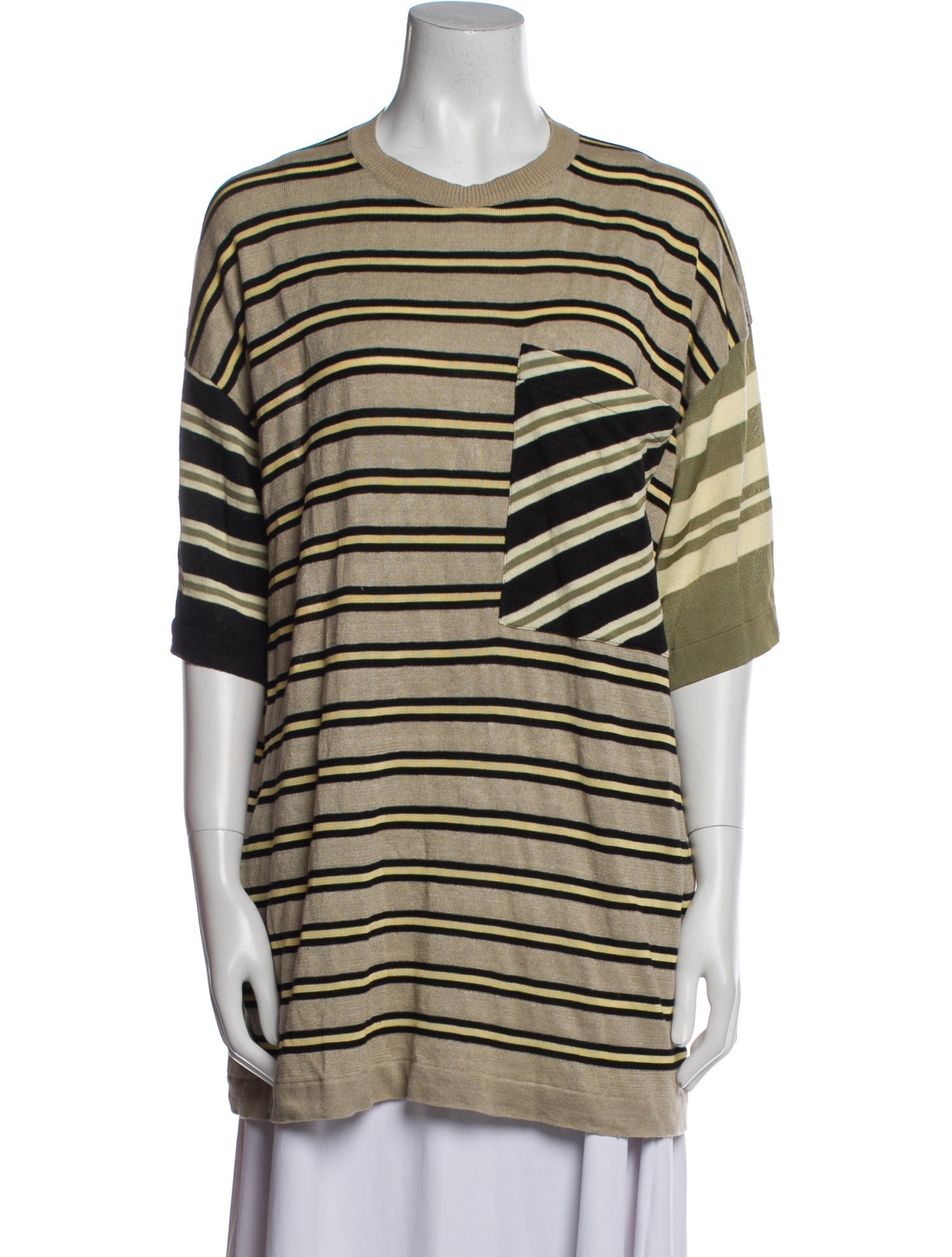 Acne Studios Striped Crew Neck Tunic