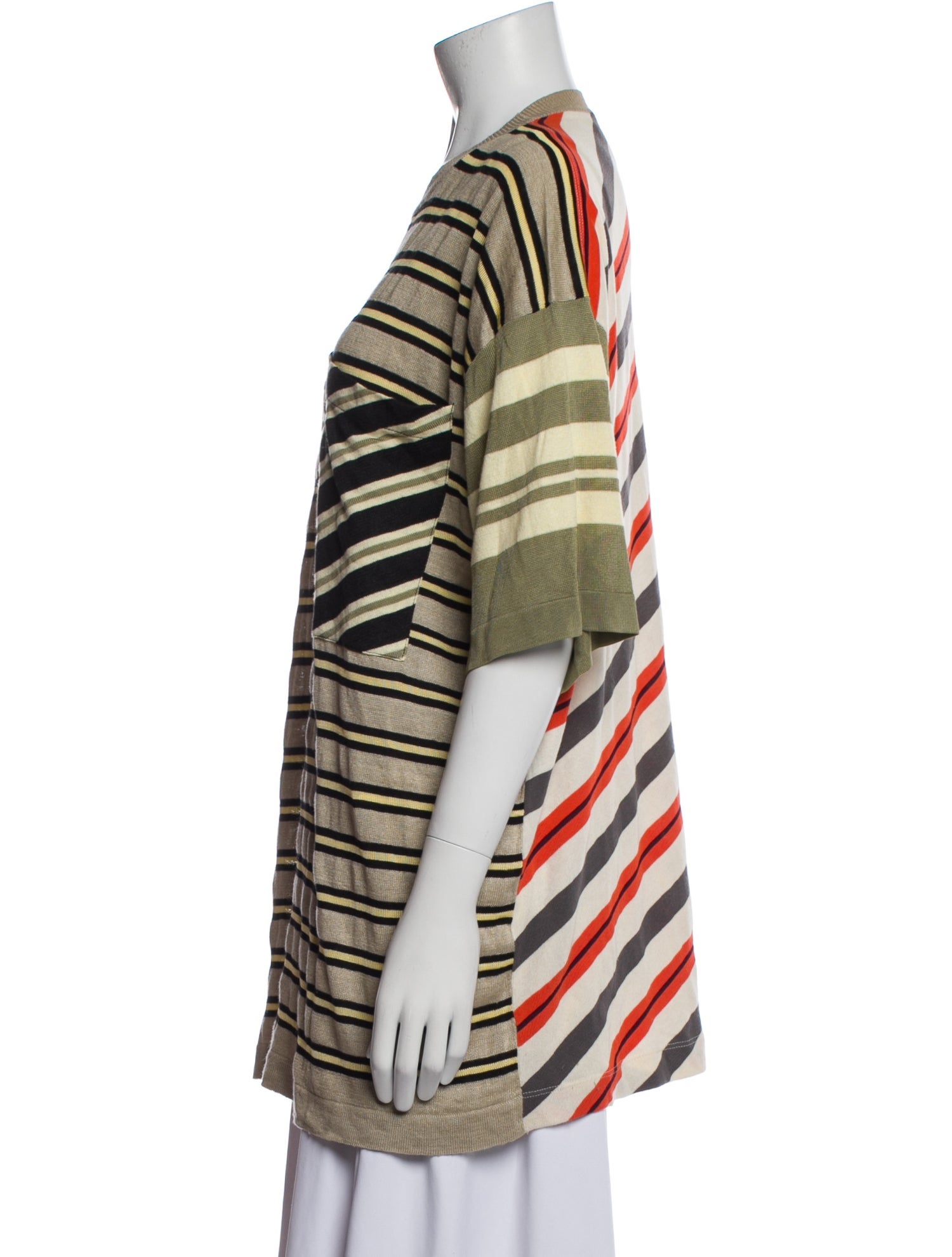Acne Studios Striped Crew Neck Tunic
