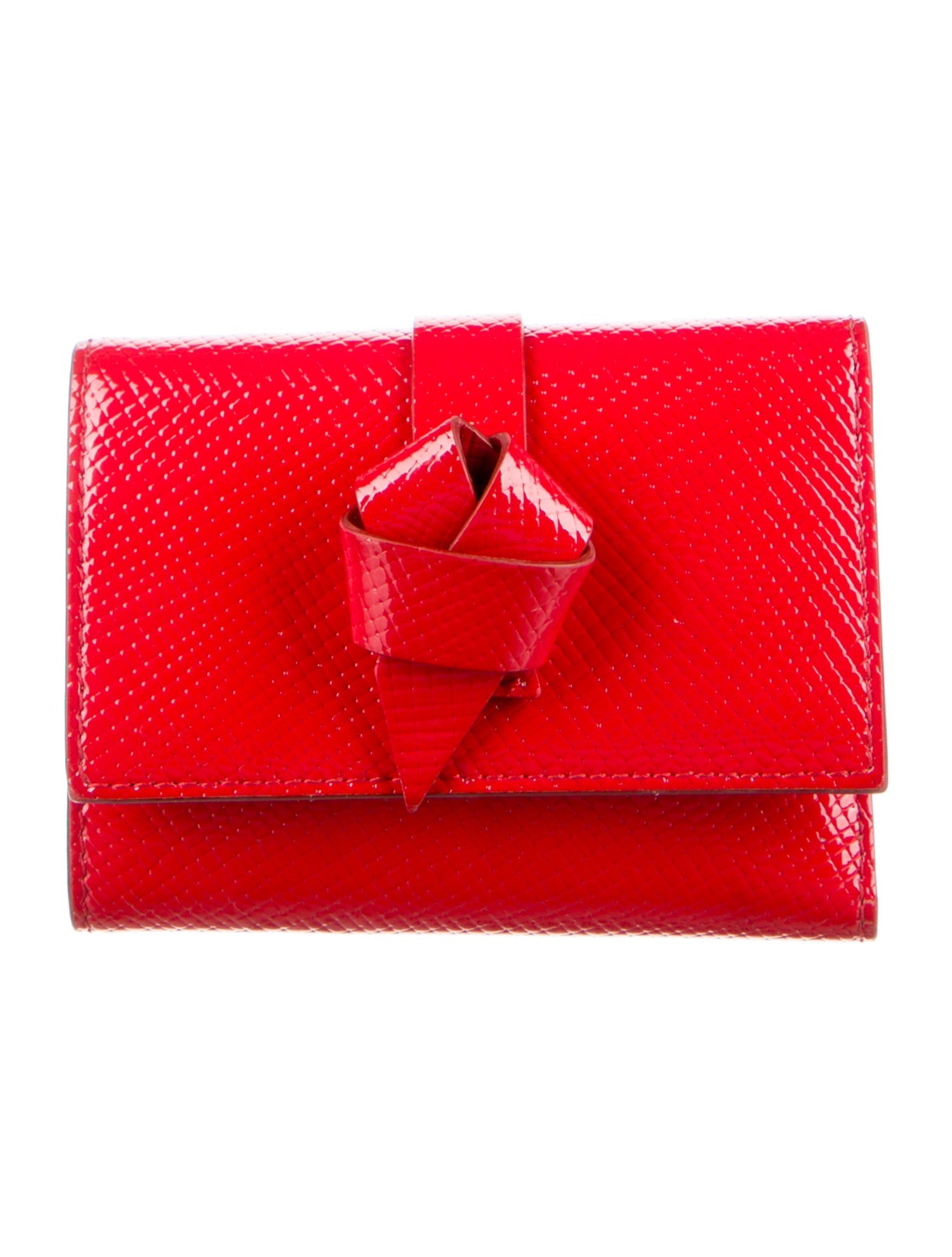 Acne Studios Patent Leather Compact Wallet