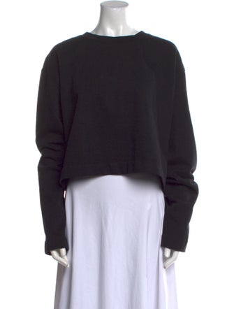 Acne Studios Scoop Neck Long Sleeve Sweatshirt