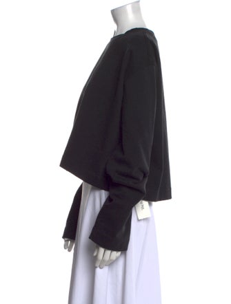 Acne Studios Scoop Neck Long Sleeve Sweatshirt