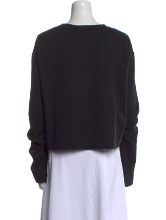Acne Studios Scoop Neck Long Sleeve Sweatshirt