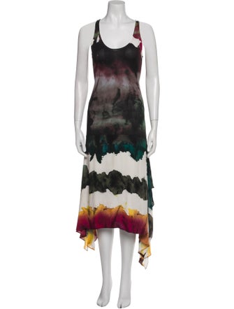 Acne Studios Tie-Dye Print Long Dress