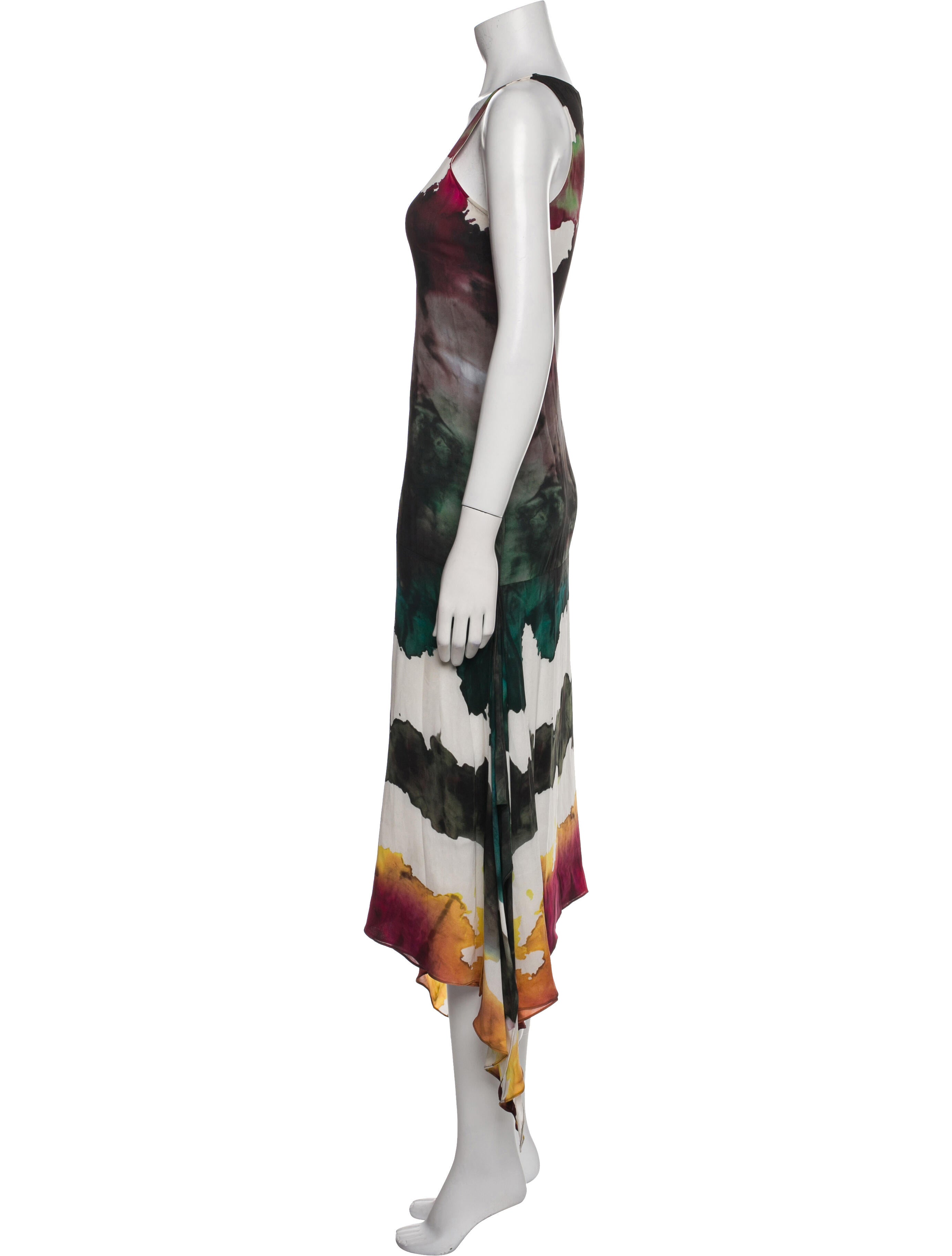 Acne Studios Tie-Dye Print Long Dress