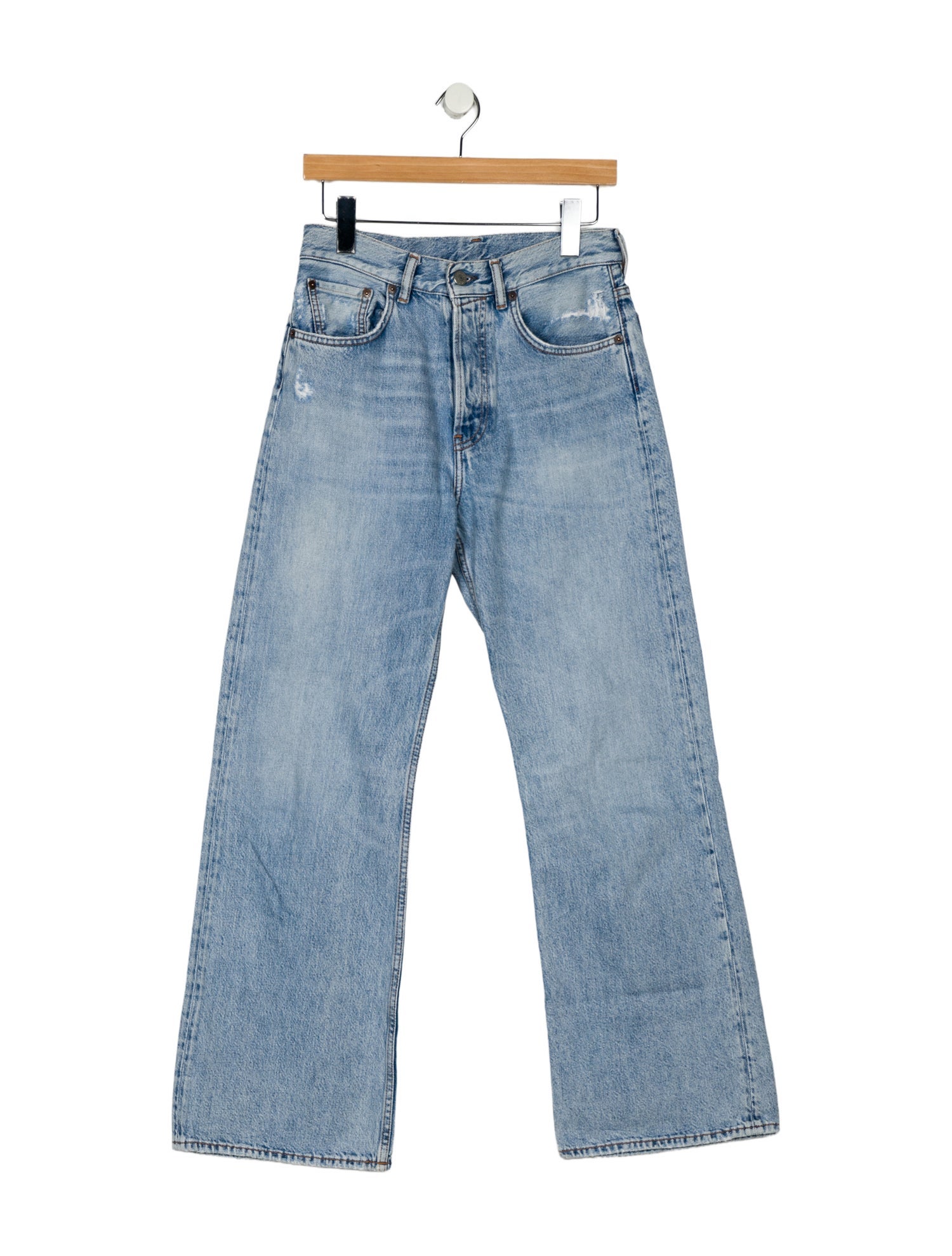 Acne Studios High-Rise Straight Leg Jeans