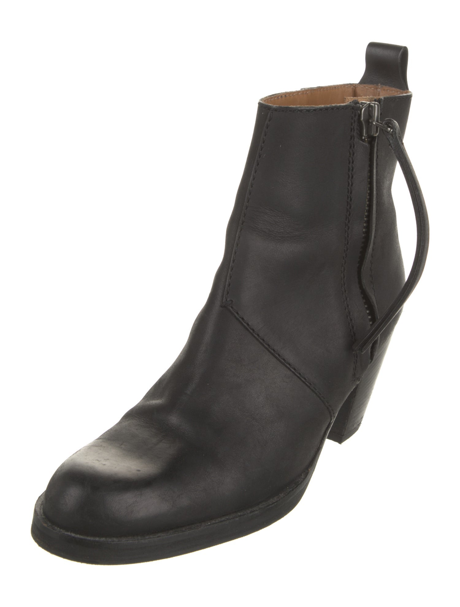 Acne Studios Leather Moto Boots