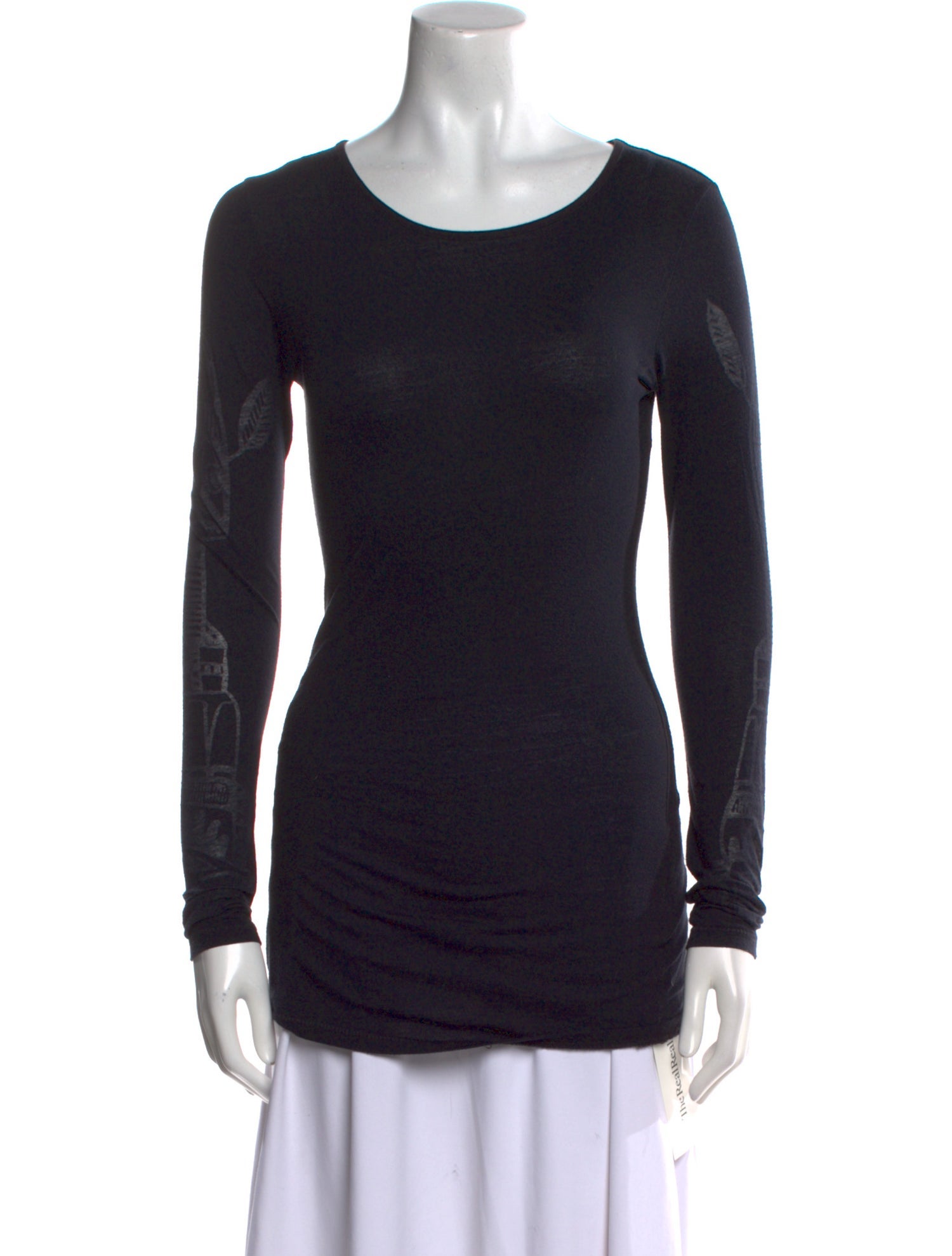 Acne Studios Scoop Neck Long Sleeve T-Shirt