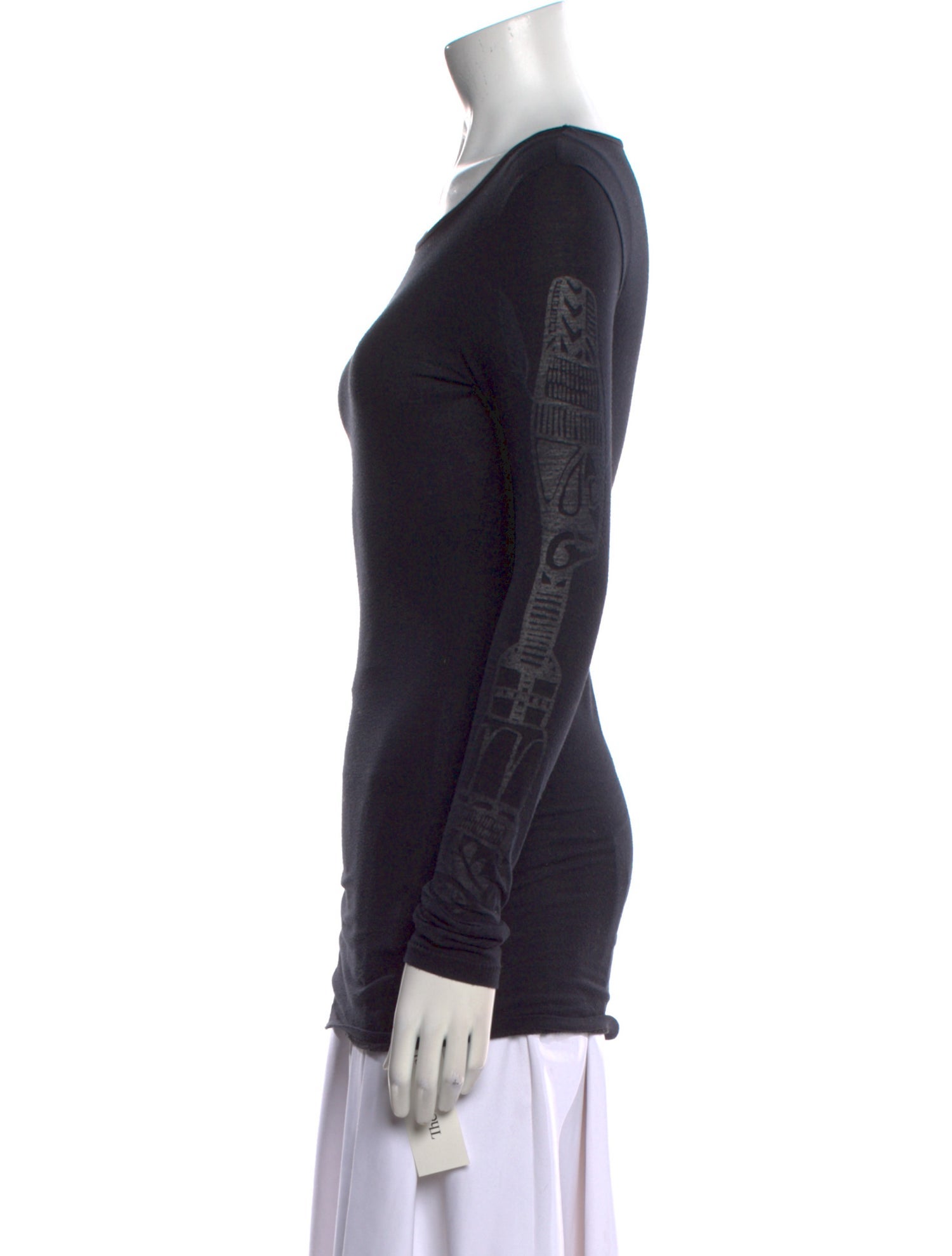 Acne Studios Scoop Neck Long Sleeve T-Shirt