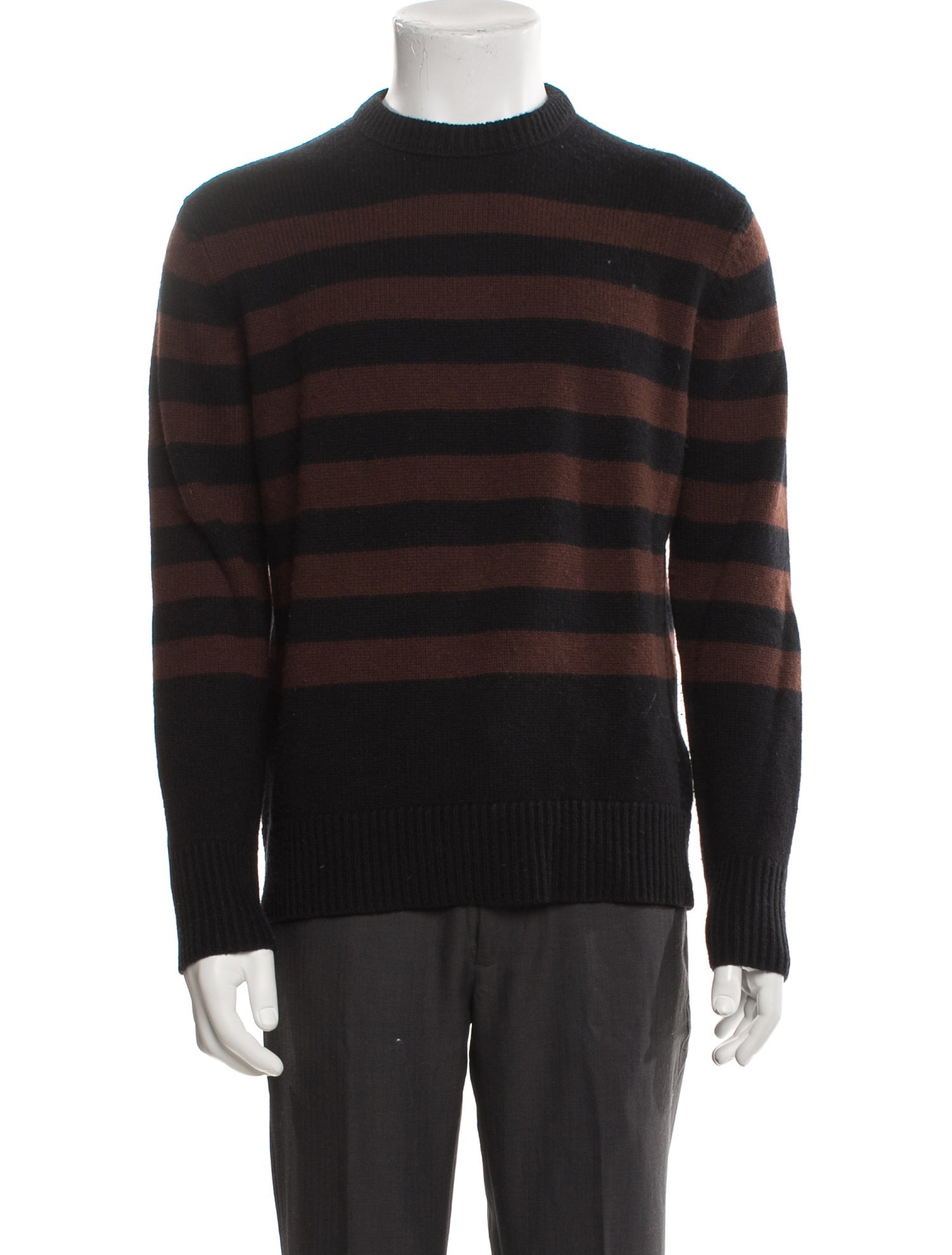 Acne Studios Striped Mock Neck Pullover