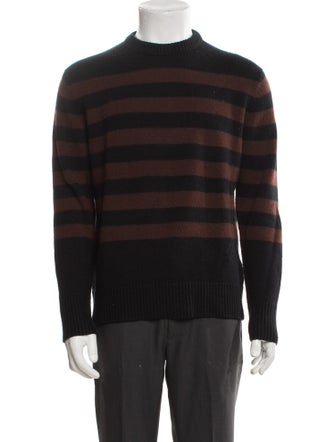 Acne Studios Striped Mock Neck Pullover