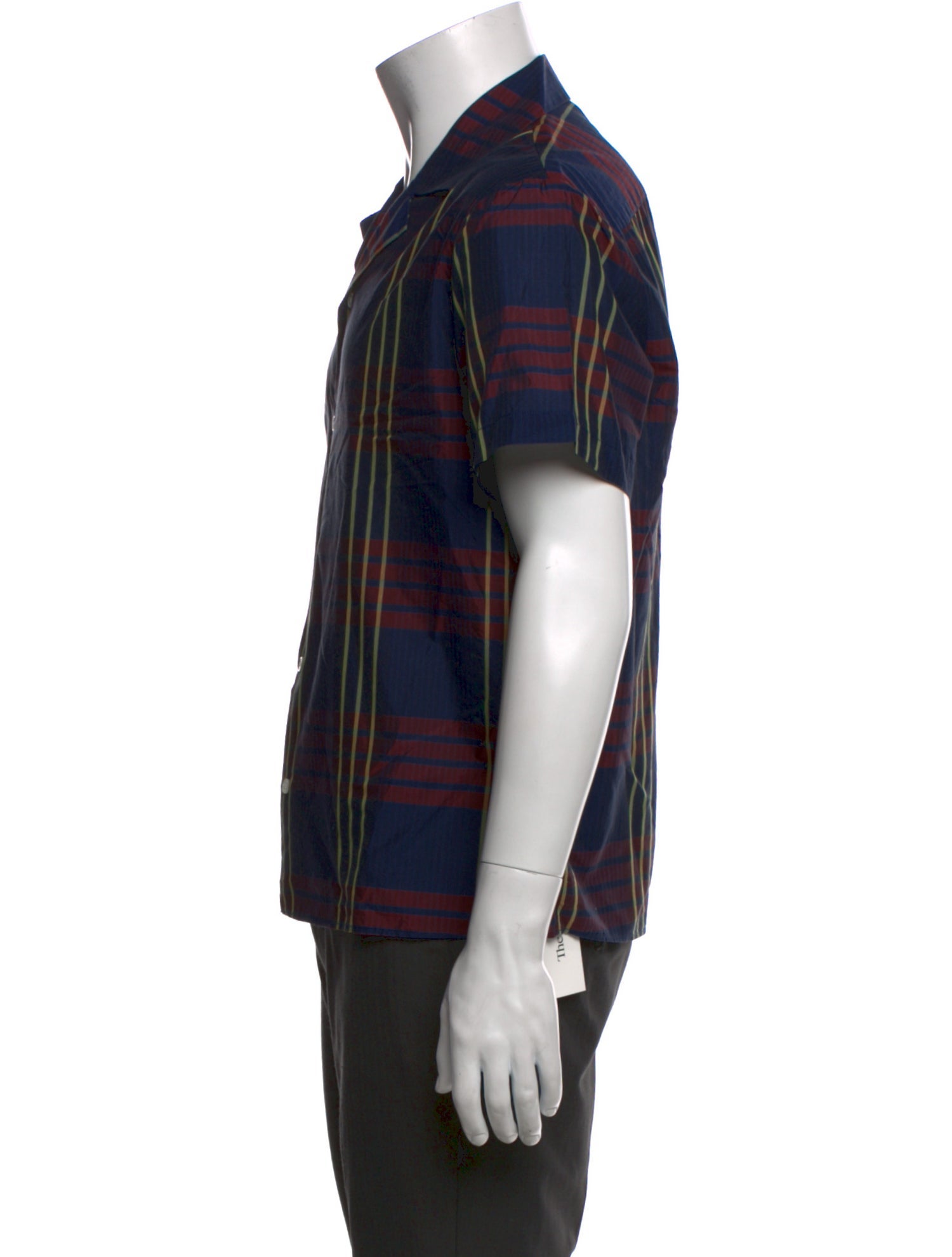 Acne Studios Plaid Print Short Sleeve Shirt