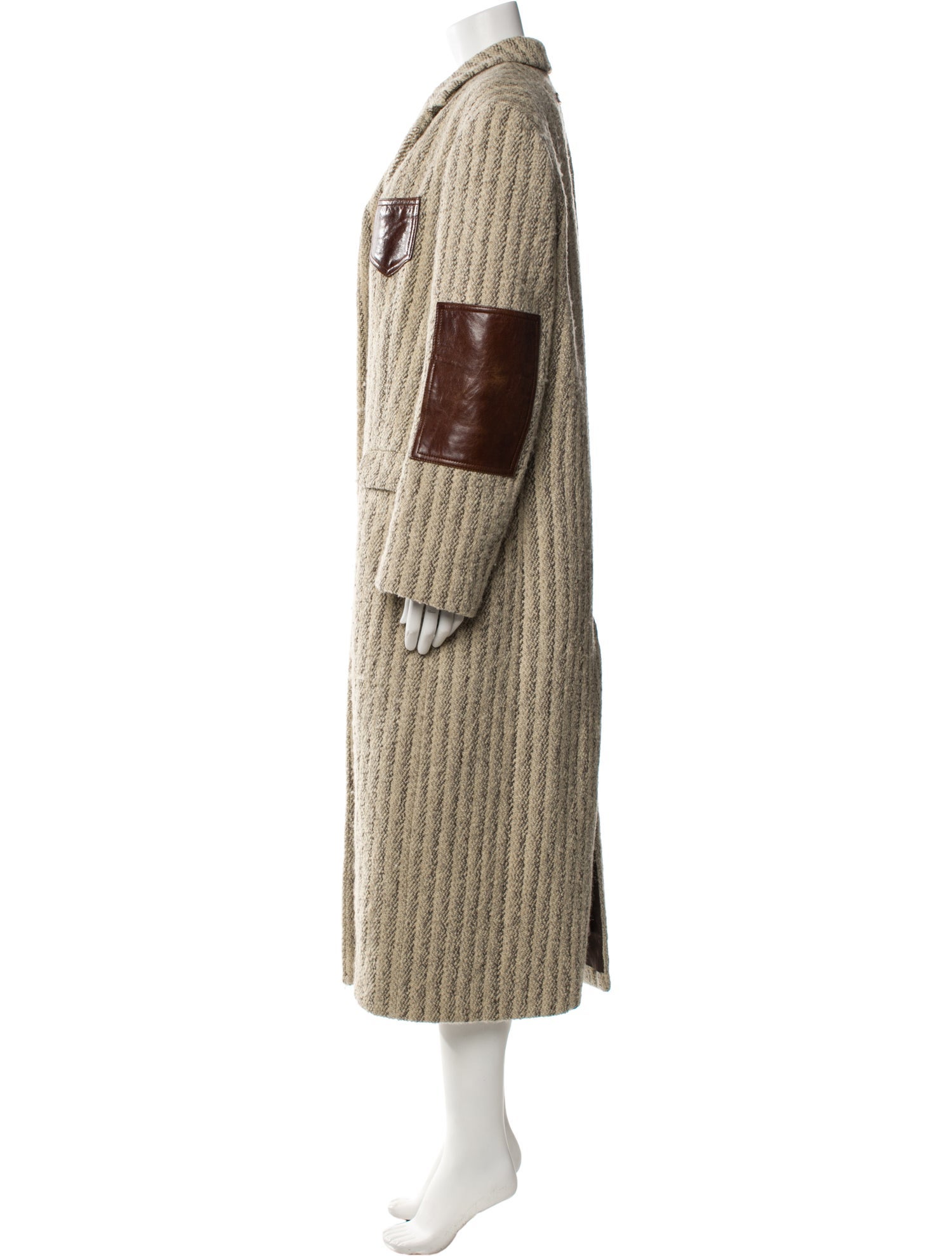 Acne Studios Wool Striped Trench Coat