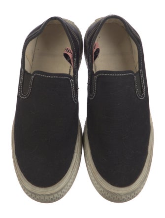 Acne Studios Canvas Distressed Accents Espadrille Sneakers