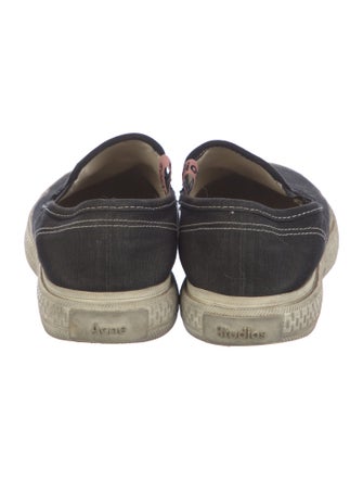 Acne Studios Canvas Distressed Accents Espadrille Sneakers