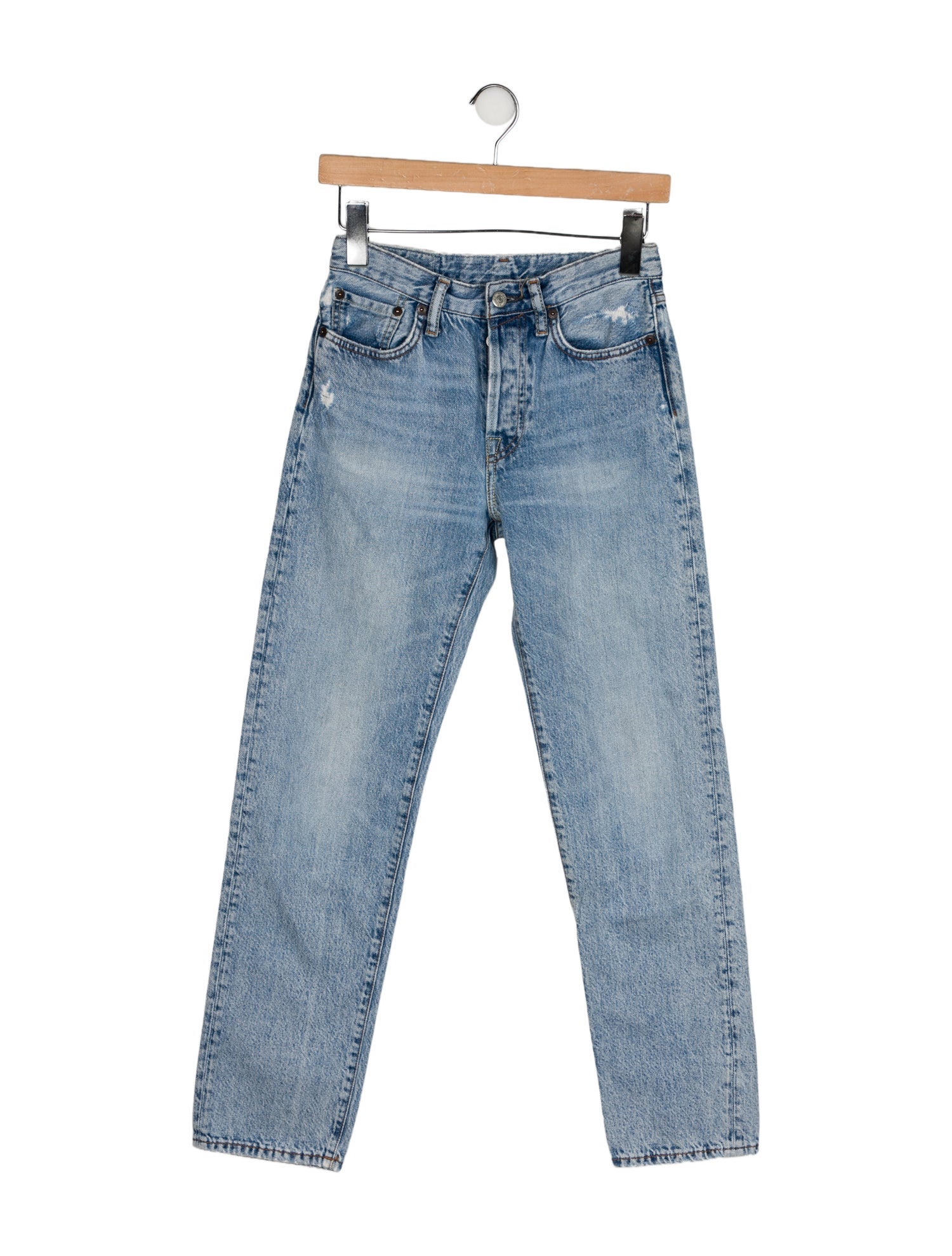 Acne Studios Mid-Rise Straight Leg Jeans