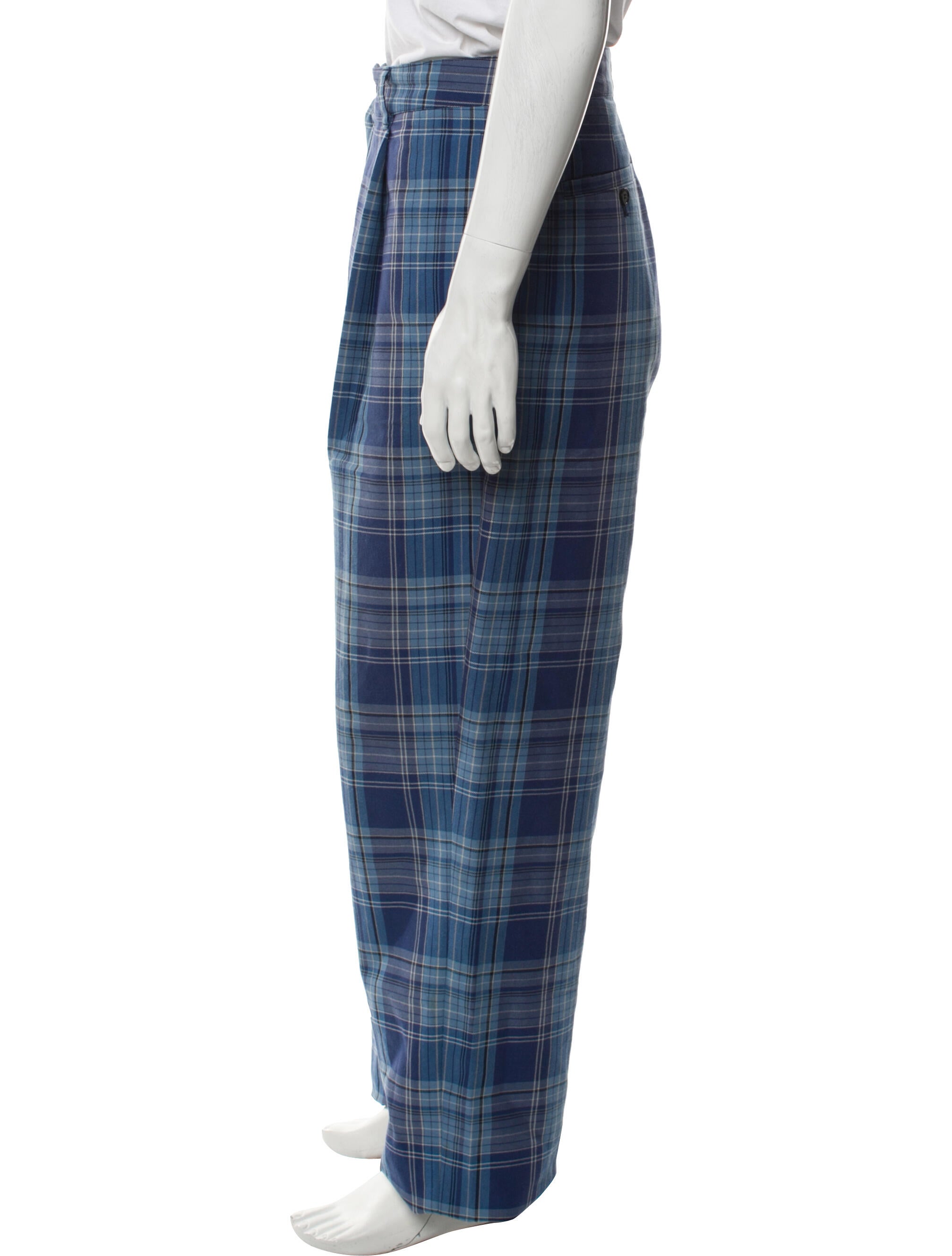 Acne Studios Plaid Print Pants