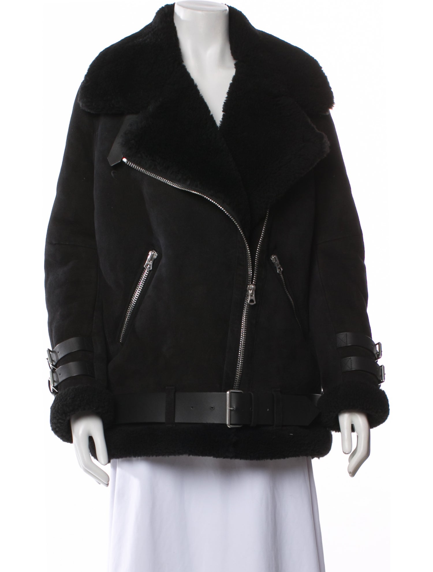 Acne Studios Shearling Fur Coat