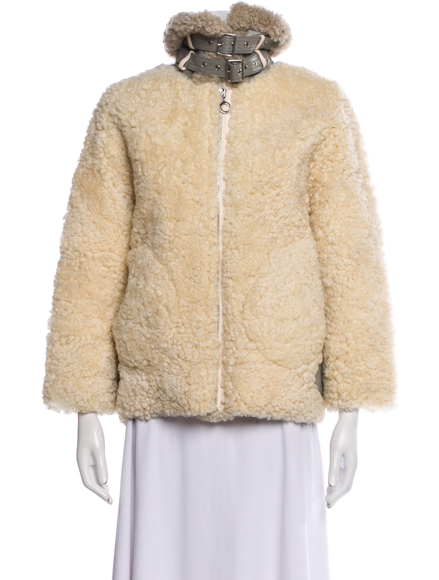 Acne Studios Lamb Leather Faux Fur Jacket