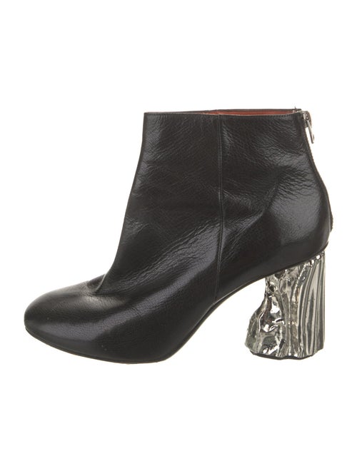 Acne Studios Leather Colorblock Pattern Boots