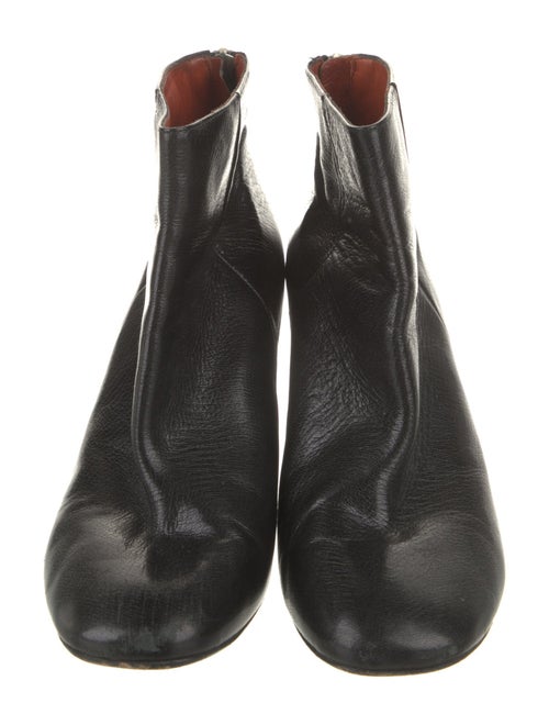 Acne Studios Leather Colorblock Pattern Boots