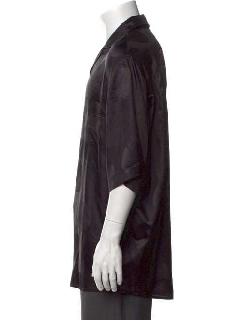 Acne Studios Polka Dot Print Three-Quarter Sleeve Shirt